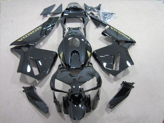 Carénage Honda CBR 600 RR 05-06 - Noir Or Décalque Carénage Honda CBR 600 RR 05-06 - Noir Or Décalque
