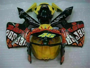 Carénage Honda CBR 600 RR 05-06 - Noir Rouge Jaune 46