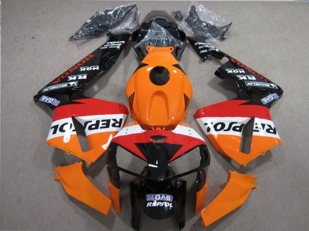 Carénage Honda CBR 600 RR 05-06 - Orange Rouge Noir Repsol Carénage Honda CBR 600 RR 05-06 - Orange Rouge Noir Repsol