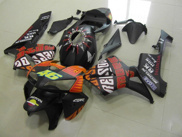 Carénage Honda CBR 600 RR 05-06 - Rossi Noir Mat Carénage Honda CBR 600 RR 05-06 - Rossi Noir Mat