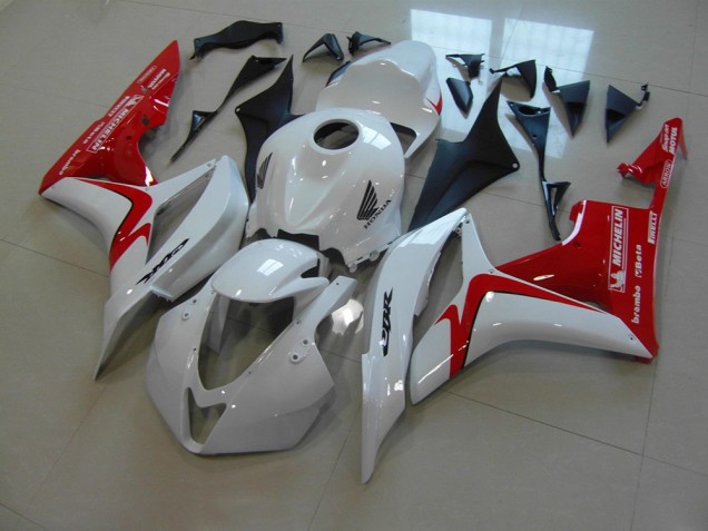 Carénage Honda CBR 600 RR 07-08 - Blanc Rouge Courses Version Carénage Honda CBR 600 RR 07-08 - Blanc Rouge Courses Version