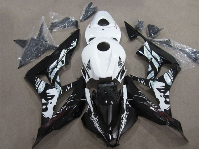 Carénage Honda CBR 600 RR 07-08 - Noir Blanc Carénage Honda CBR 600 RR 07-08 - Noir Blanc