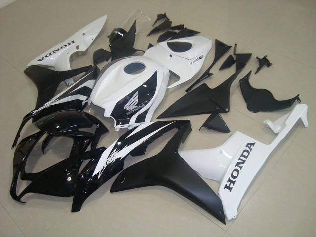 Carénage Honda CBR 600 RR 07-08 - Noir Mat Blanc Carénage Honda CBR 600 RR 07-08 - Noir Mat Blanc