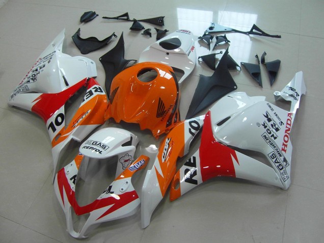 Carénage Honda CBR 600 RR 09-12 - Blanc Nouveau Repsol