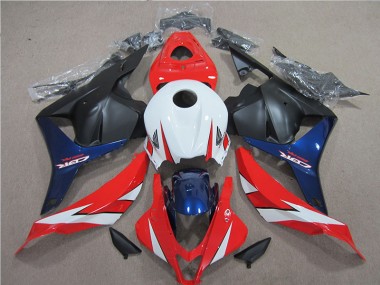 Carénage Honda CBR 600 RR 09-12 - Blanc Rouge Bleu