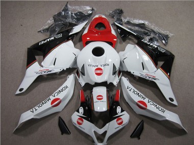 Carénage Honda CBR 600 RR 09-12 - Blanc Rouge Konica Minolta