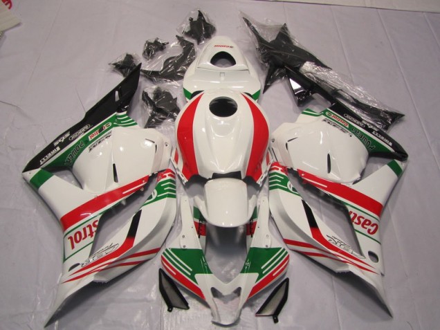 Carénage Honda CBR 600 RR 09-12 - Blanc Vert Rouge Carénage Honda CBR 600 RR 09-12 - Blanc Vert Rouge