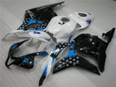 Carénage Honda CBR 600 RR 09-12 - Noir Blanc Bleu