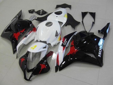 Carénage Honda CBR 600 RR 09-12 - Noir Rouge Blanc