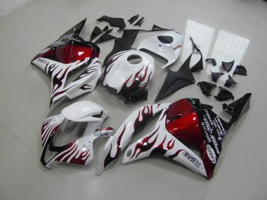Carénage Honda CBR 600 RR 09-12 - Rouge Noir Flamme