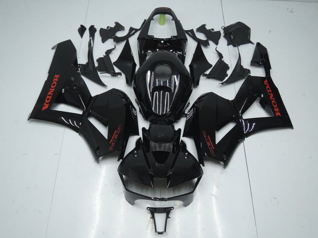 Carénage Honda CBR 600 RR 13-21 - Noir Brillant avec Rouge Décalque Carénage Honda CBR 600 RR 13-21 - Noir Brillant avec Rouge Décalque