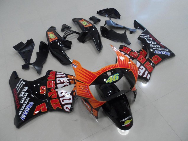 Carénage Honda CBR 900 RR 919 98-99 - Noir Rossi Carénage Honda CBR 900 RR 919 98-99 - Noir Rossi