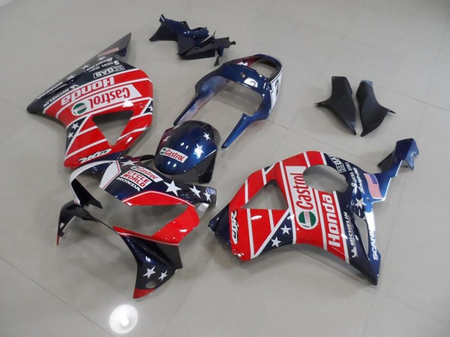 Carénage Honda CBR 900 RR 954 02-03 - Bleu Rouge Cycle World Castrol Carénage Honda CBR 900 RR 954 02-03 - Bleu Rouge Cycle World Castrol