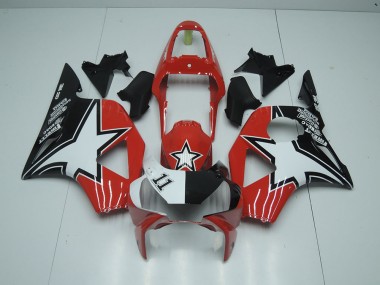 Carénage Honda CBR 900 RR 954 02-03 - Noir Rouge Étoile