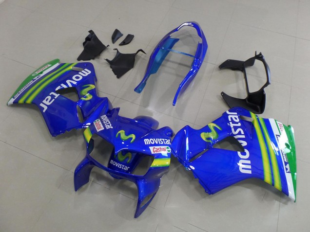 Carénage Honda VFR 800 98-01 - Movistar Carénage Honda VFR 800 98-01 - Movistar
