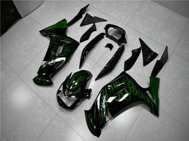Carénage Kawasaki EX650 06-08 - Vert Flamme Carénage Kawasaki EX650 06-08 - Vert Flamme