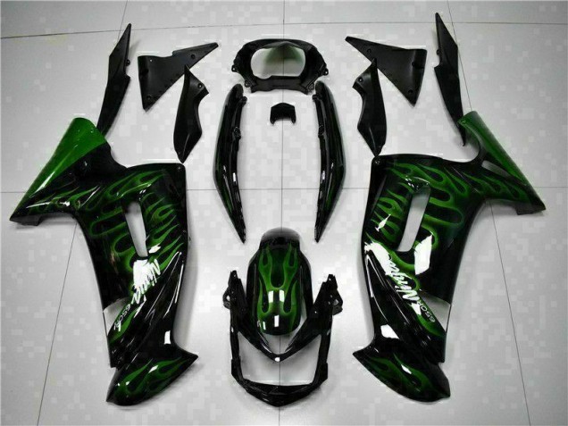 Carénage Kawasaki EX650 06-08 - Vert Flamme Carénage Kawasaki EX650 06-08 - Vert Flamme
