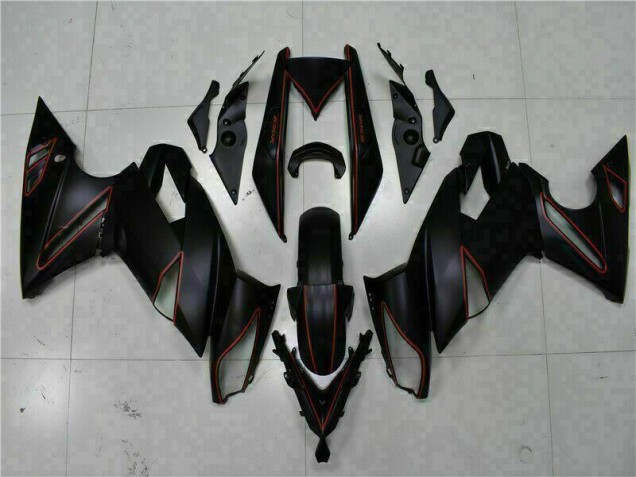 Carénage Kawasaki EX650 09-11 - Noir Rouge