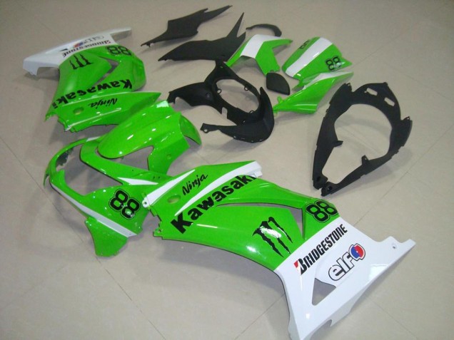 Carénage Kawasaki ZX 250R 08-12 - Vert et Blanc Carénage Kawasaki ZX 250R 08-12 - Vert et Blanc