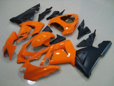 Carénage Kawasaki ZX10R 03-05 - Orange Noir Mat