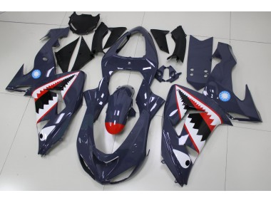 Carénage Kawasaki ZX10R 06-07 - Gris Requin