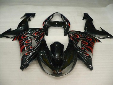 Carénage Kawasaki ZX10R 06-07 - Noir Gris Rouge