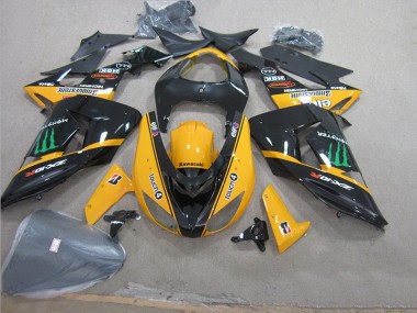 Carénage Kawasaki ZX10R 06-07 - Noir Jaune Touch4 Monster