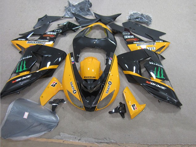 Carénage Kawasaki ZX10R 06-07 - Noir Jaune Touch4 Monster Carénage Kawasaki ZX10R 06-07 - Noir Jaune Touch4 Monster