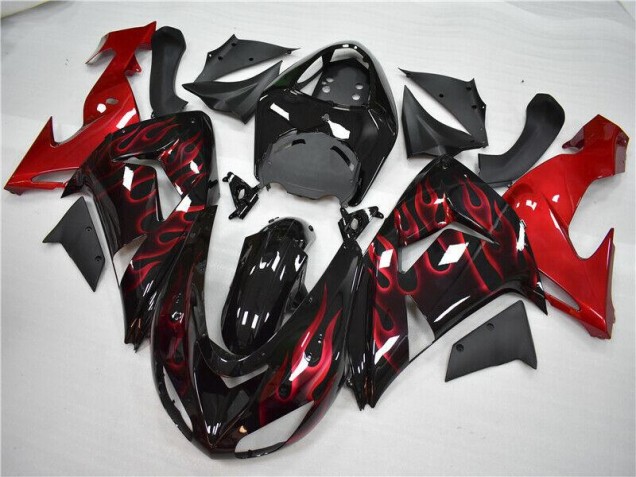 Carénage Kawasaki ZX10R 06-07 - Rouge Flamme Carénage Kawasaki ZX10R 06-07 - Rouge Flamme