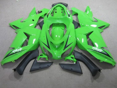 Carénage Kawasaki ZX10R 06-07 - Vert Blanc Ninja