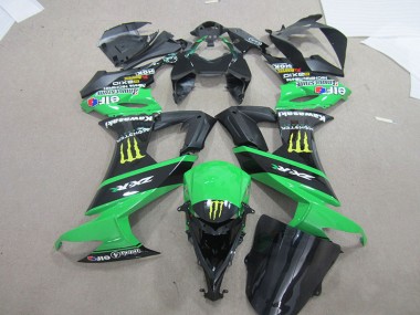 Carénage Kawasaki ZX10R 08-10 - Noir Vert Monster