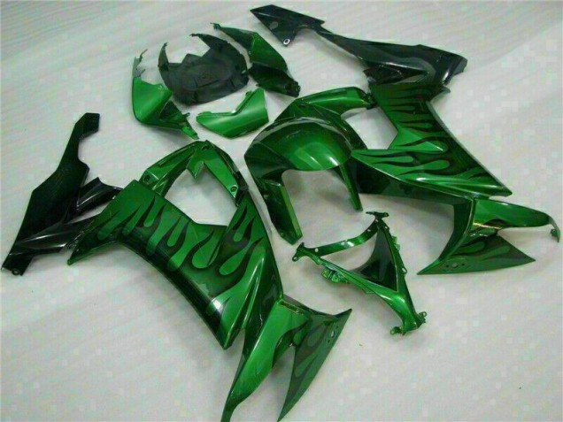 Carénage Kawasaki ZX10R 08-10 - Vert Flamme Carénage Kawasaki ZX10R 08-10 - Vert Flamme