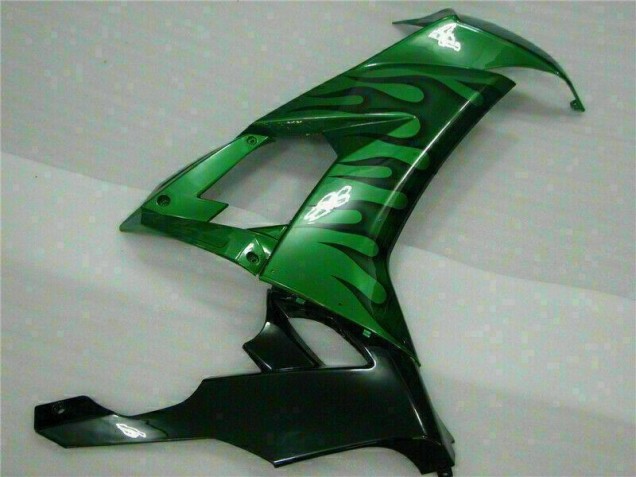 Carénage Kawasaki ZX10R 08-10 - Vert Flamme Carénage Kawasaki ZX10R 08-10 - Vert Flamme