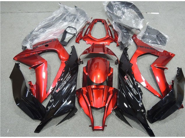 Carénage Kawasaki ZX10R 11-15 - Noir Rouge Carénage Kawasaki ZX10R 11-15 - Noir Rouge