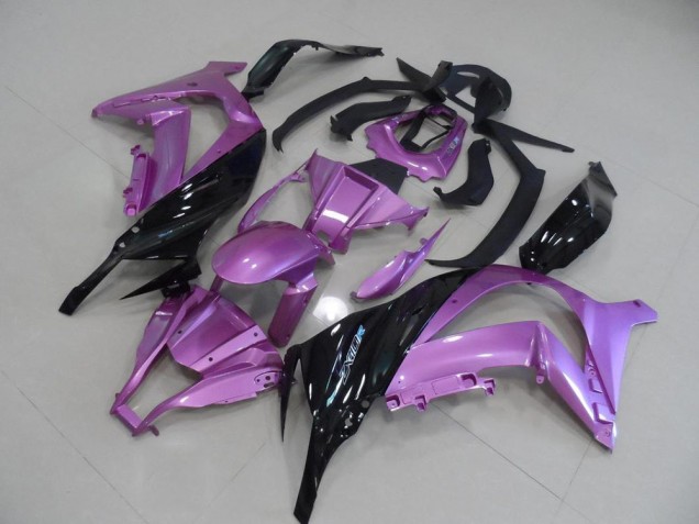Carénage Kawasaki ZX10R 11-15 - Rose et Noir Carénage Kawasaki ZX10R 11-15 - Rose et Noir