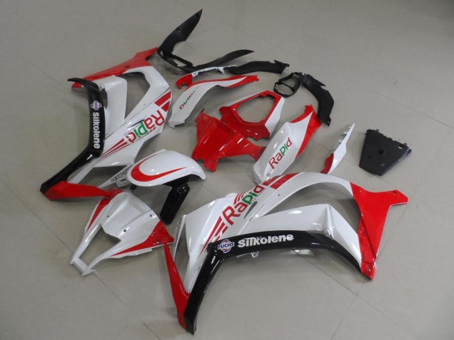 Carénage Kawasaki ZX10R 11-15 - Rouge et Blanc Rapid Carénage Kawasaki ZX10R 11-15 - Rouge et Blanc Rapid
