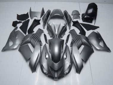 Carénage Kawasaki ZX14R ZZR 1400 06-11 - Brillant Gris