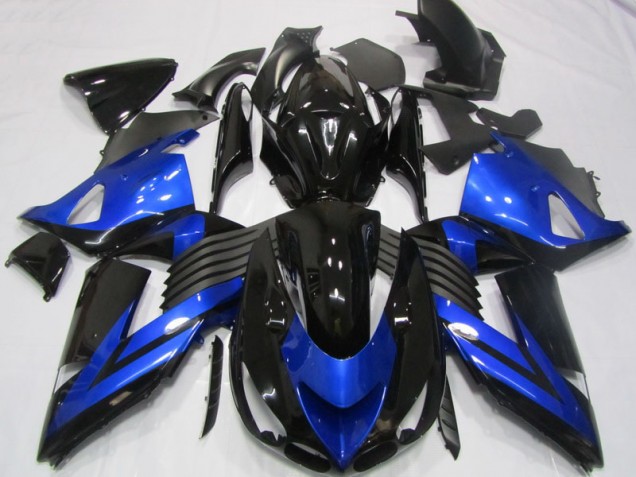 Carénage Kawasaki ZX14R ZZR 1400 06-11 - Noir Bleu Carénage Kawasaki ZX14R ZZR 1400 06-11 - Noir Bleu