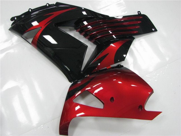 Carénage Kawasaki ZX14R ZZR 1400 06-11 - Rouge Noir Carénage Kawasaki ZX14R ZZR 1400 06-11 - Rouge Noir