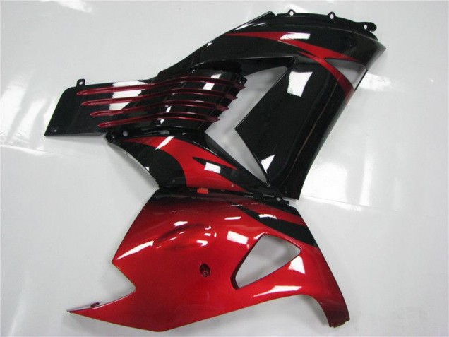Carénage Kawasaki ZX14R ZZR 1400 06-11 - Rouge Noir Carénage Kawasaki ZX14R ZZR 1400 06-11 - Rouge Noir