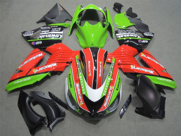 Carénage Kawasaki ZX14R ZZR 1400 06-11 - Rouge Vert card Carénage Kawasaki ZX14R ZZR 1400 06-11 - Rouge Vert card