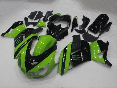 Carénage Kawasaki ZX14R ZZR 1400 06-11 - Vert Monster