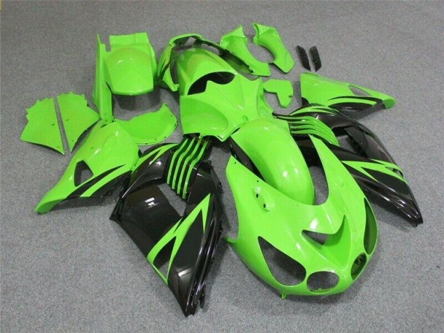 Carénage Kawasaki ZX14R ZZR 1400 06-11 - Vert Noir Carénage Kawasaki ZX14R ZZR 1400 06-11 - Vert Noir