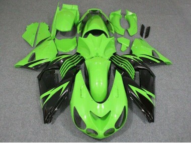 Carénage Kawasaki ZX14R ZZR 1400 06-11 - Vert Noir