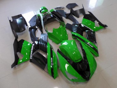 Carénage Kawasaki ZX14R ZZR 1400 06-11 - Vert et Noir