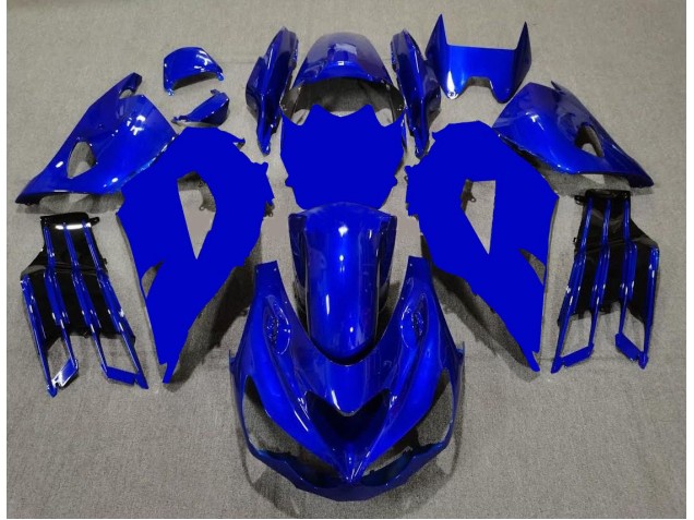 Carénage Kawasaki ZX14R ZZR 1400 12-21 - Bleu Noir Carénage Kawasaki ZX14R ZZR 1400 12-21 - Bleu Noir