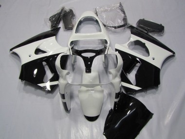 Carénage Kawasaki ZX6R 00-02 - Blanc Noir