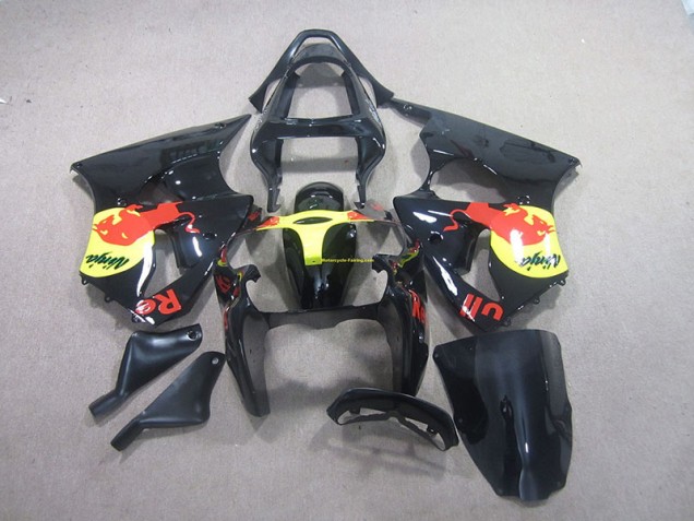 Carénage Kawasaki ZX6R 00-02 - Noir Jaune Red Bull Ninja Carénage Kawasaki ZX6R 00-02 - Noir Jaune Red Bull Ninja