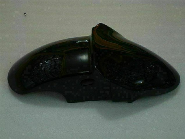 Carénage Kawasaki ZX6R 00-02 - Noir avec Bleu Flamme Carénage Kawasaki ZX6R 00-02 - Noir avec Bleu Flamme