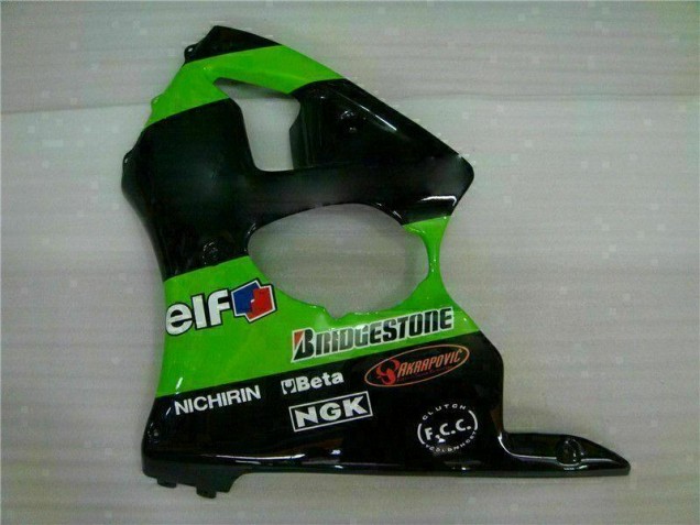 Carénage Kawasaki ZX6R 00-02 - Vert